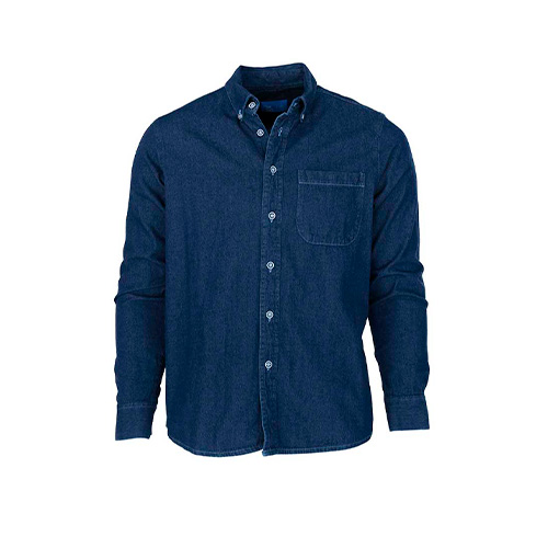 CAMISA BBO DE MEZCLILLA CABALLERO MANGA LARGA - Artículos Promocionales MAS RECIO